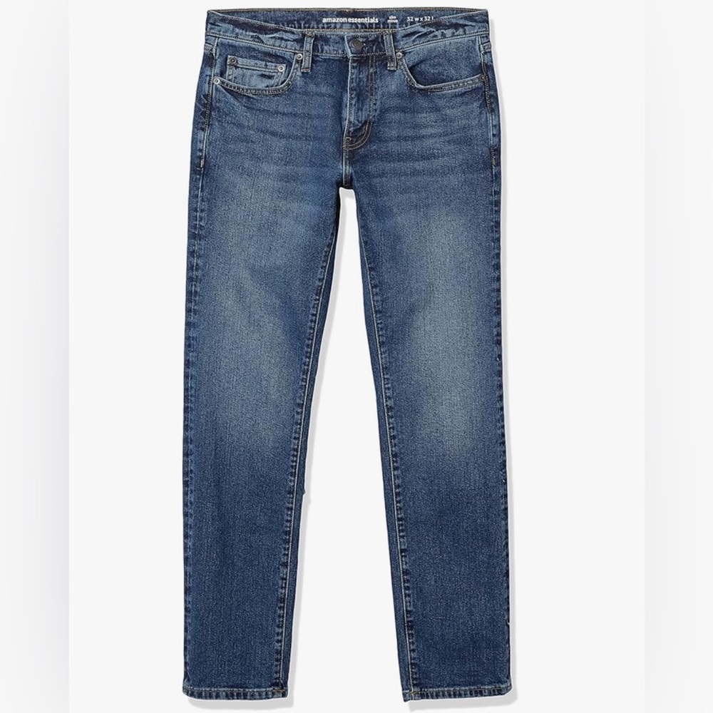 Amazon Essentials Vintage Wash Slim Mince 32 x 32 Jean